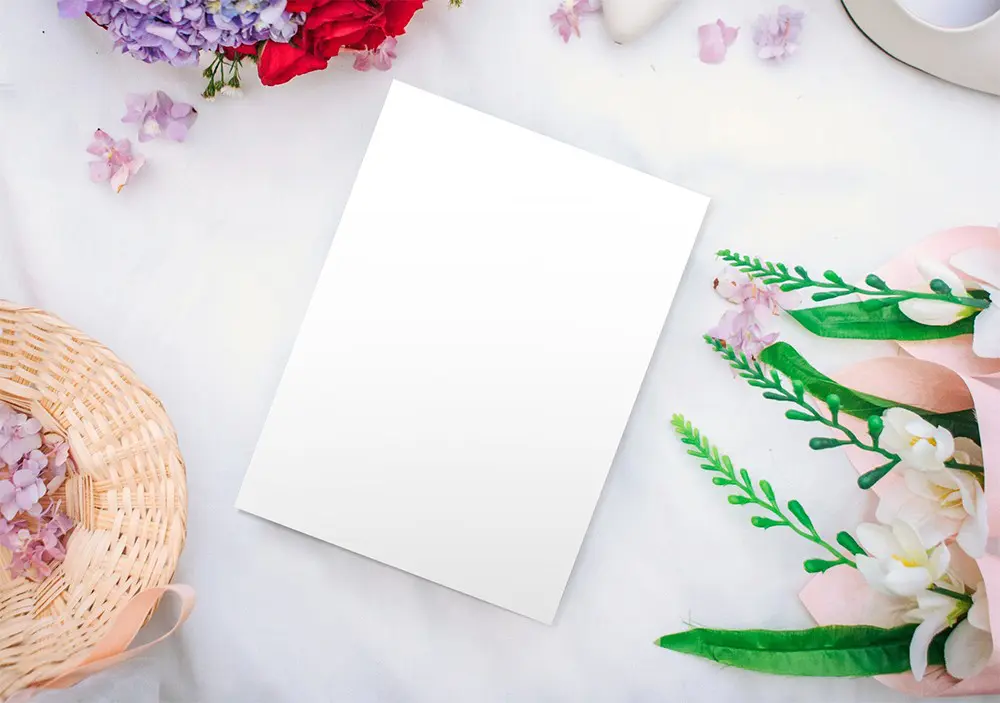 greeting card letter and postcard mockup generator