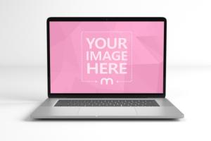 3D Macbook Front View Mockup Generator