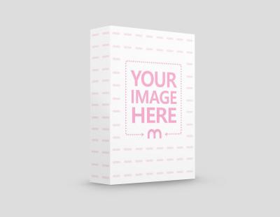 3D Standing Product Box Mockup Template