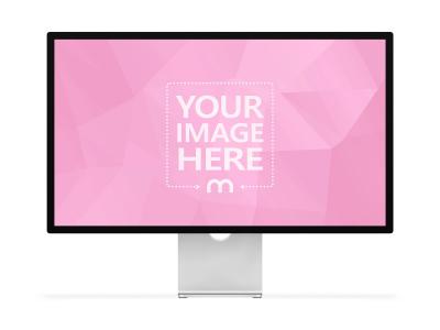 Apple Studio Display Screen Mockup Template