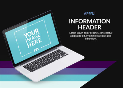 Banner Template PSD Mockup Generator for Promoting Web App