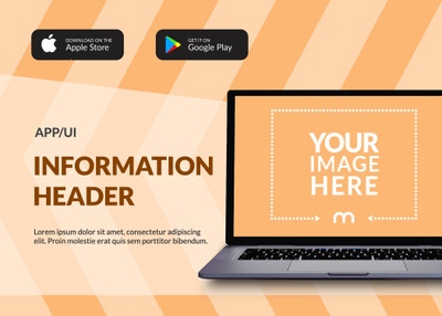 Banner Template with Editable Text PSD Mockup Generator
