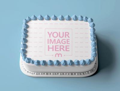 Birthday Cake Mockup for Celebration Designs
