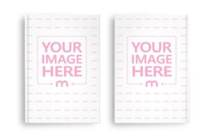 Book Cover Front and Back View Mockup Generator