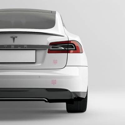 Car Bumper Sticker Mockup for Custom Print Advertising