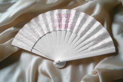 Decorative Fan Mockup for Branding & Merchandising