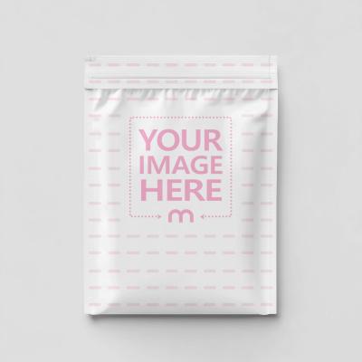 Food Pouch Bag Mockup in 3D Rendering Top View