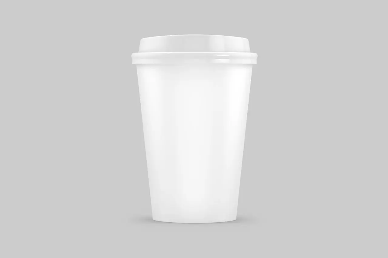Free paper coffee cup mockup