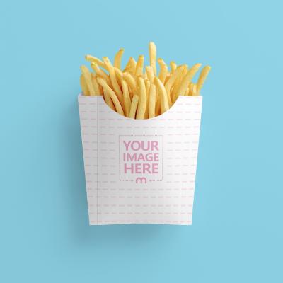 French Fry Packaging Mockup for Branding Presentations