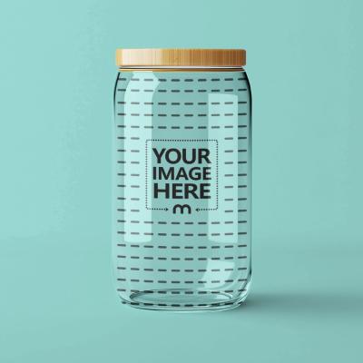 Glass Jar Mockup for Beverage Branding