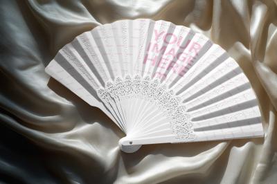 Handheld Fan Mockup for Traditional Design Showcase