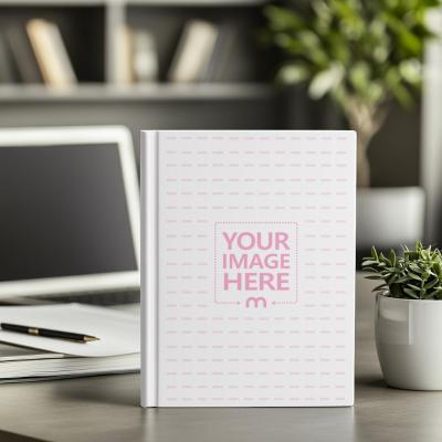 Hardcover Book Cover Mockup for Print Design