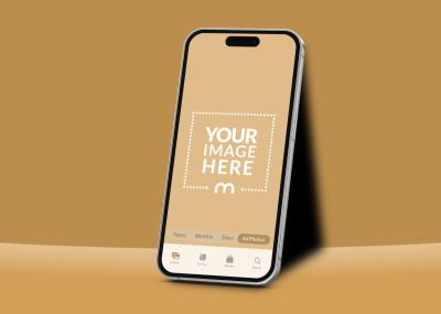 iPhone 14 Pro Mockup with Gallery and Photos Screen