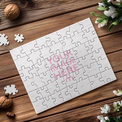 Jigsaw Puzzle Mockup for Custom Game Design
