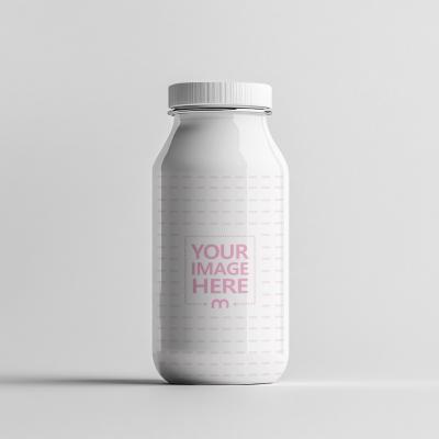 Juice Bottle Label Mockup for Packaging Design