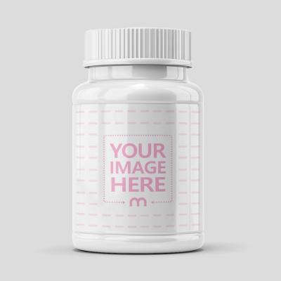 Label Mockup Generator for Plastic Bottle Container