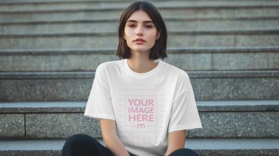 Longline T-Shirt Mockup for Streetwear Apparel