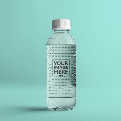 Minimalist Water Bottle Label Mockup for Branding and Packaging