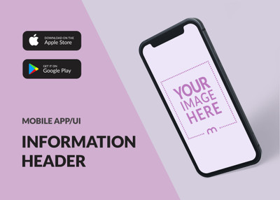 Mobile App Minimalist Marketing Banner Design
