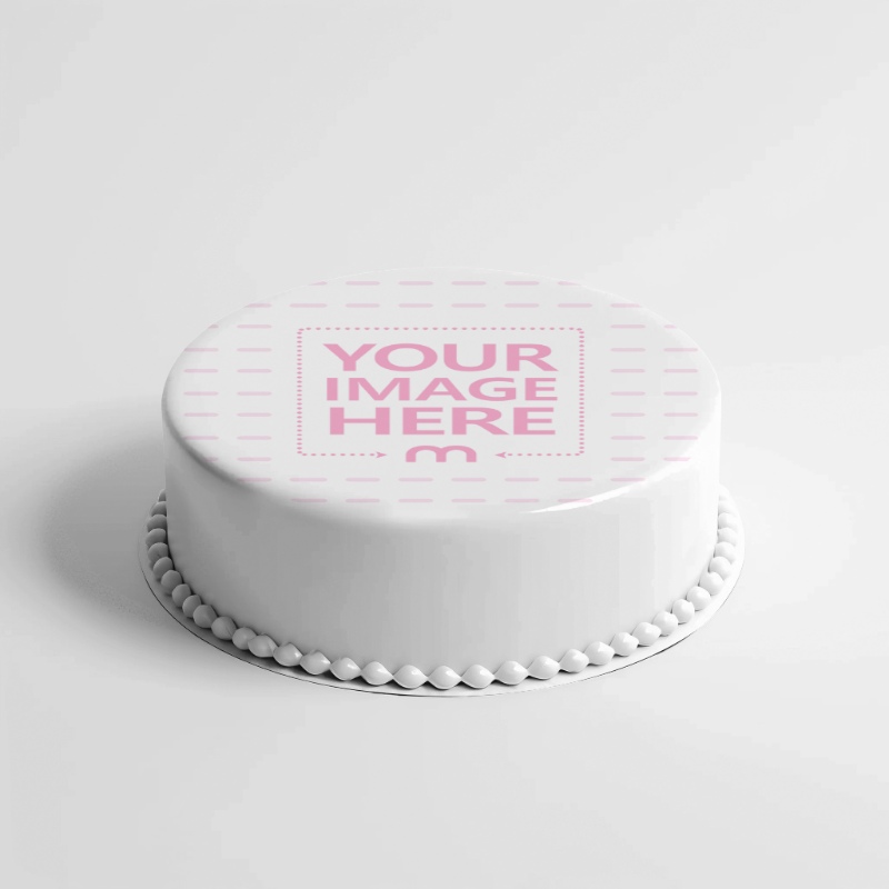 Round Cake Mockup in Isolated Background preview image
