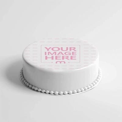 Round Cake Mockup in Isolated Background