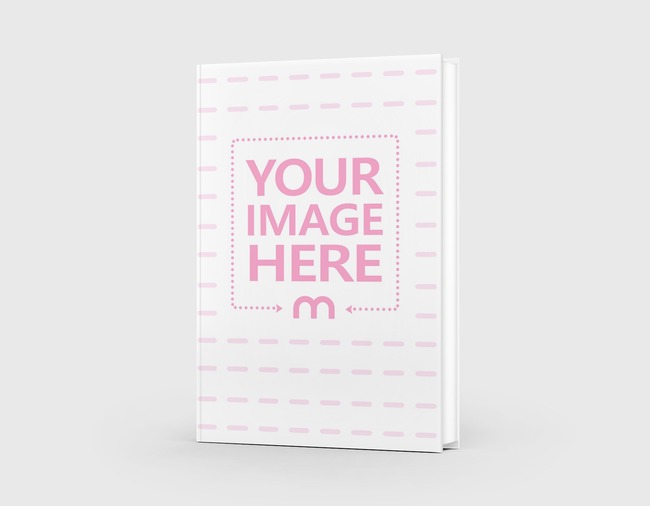 Standing Hardcover Book Mockup Generator preview image