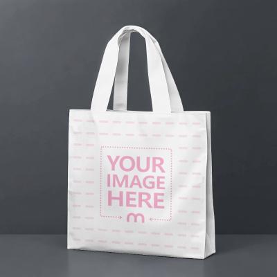 Tote Bag Mockup on Grey Background for Retail Branding