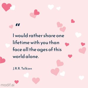 Valentines Day Quotes Template with Illustrations