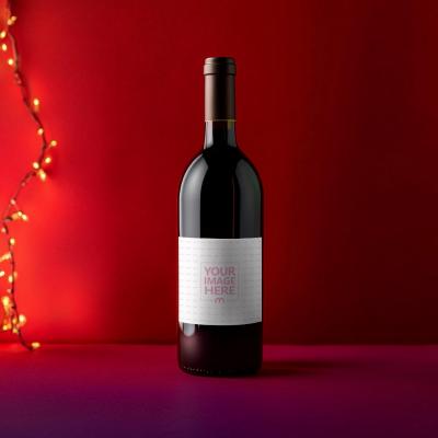Wine Bottle Mockup for Premium Beverage Branding